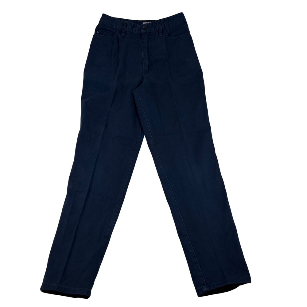 Vintage Esprit Sport Navy Blue High Waisted Straight Leg Chino Pants Size 3/4